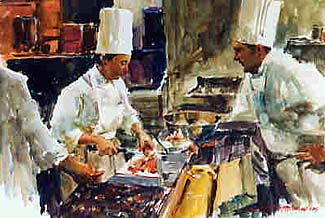 chicken stew watercolor