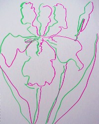 drawing with two hands